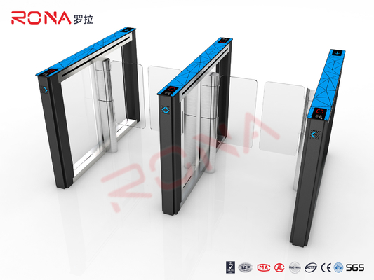 comprar Porta de velocidade de superfície escovada Vira-volta de faixa rápida Vira-volta de meia altura com leitor de impressões digitais online manufacture