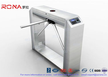 comprar Leitor de impressão digital de aço inoxidável do comparecimento do torniquete da barreira da aleta da porta RFID do torniquete do tripé 304 online manufacture