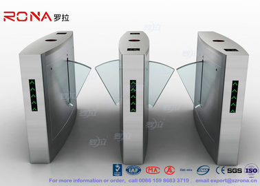 comprar Porta de velocidade retrátil do contador do leitor de cartão do vidro orgânico RFID da porta da barreira da aleta online manufacture