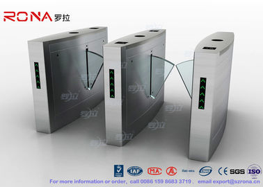 comprar Torniquete acrílico da barreira da aleta da porta da barreira do torniquete do leitor de impressão digital da porta da barreira da aleta online manufacture