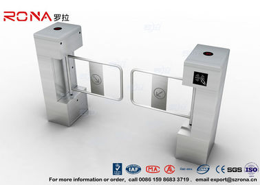 comprar Controle de acesso da porta 600mm da barreira da aleta do balanço da porta da barreira do balanço da identificação da C.A. 220V IC para o torniquete magnético online manufacture