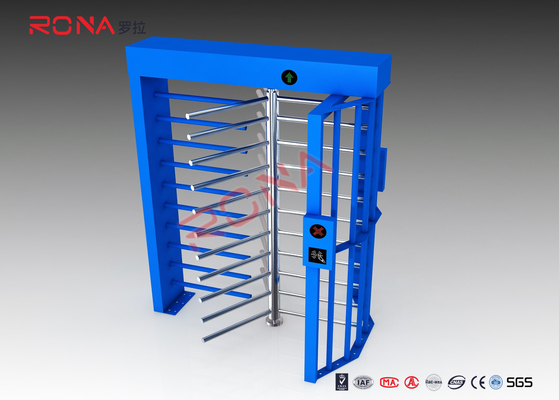Porta de aço inoxidável do torniquete da segurança da impressão digital de Full Height Turnstile do leitor de cartão do RFID
