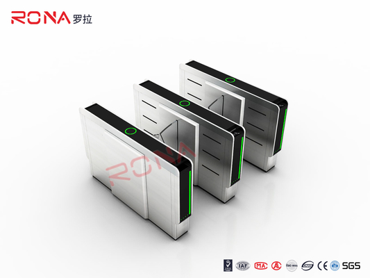 Altura da cintura Flap Barrier Gate Access Control Código de barras Flap Barrier Turnstile For Museum