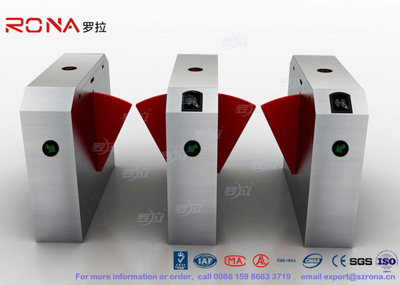 Código de cartão de aço inoxidável da Anti-pitada da porta do torniquete do controle de acesso da segurança da porta da porta da barreira da aleta 304