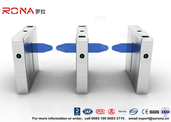 Torniquetes impermeáveis do controle de acesso do braço da gota 304 2 leitores de aço inoxidável do RFID
