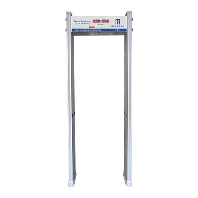 Porta de detecção de metais de 18 zonas com luzes de quatro lados de 360 graus para a localização de itens proibidos
