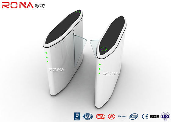 Materiais de aço inoxidável do torniquete 304 retráteis da porta da barreira da segurança da aleta do leitor de cartão