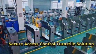 Solução de controle de acesso para portão de catraca de tripé de segurança