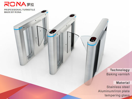 Flap de segurança de metal, porta anti-barreira, pinça com identificação de passaporte e cartão de identificação