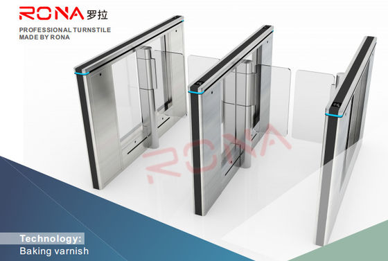 Porta de barreira de balanço automática inteligente com mecanismo de liga de alumínio