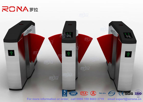 Porta facial da barreira da aleta do controlo de acessos do leitor de aço inoxidável para a entrada