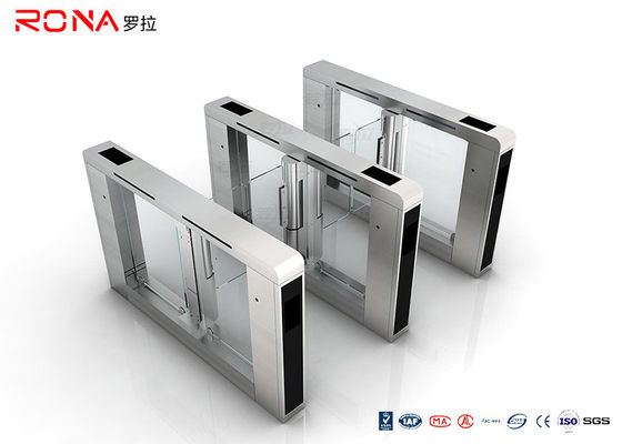 Servo motor que conduz a entrada pedestre de aço inoxidável do torniquete 304 da porta de velocidade